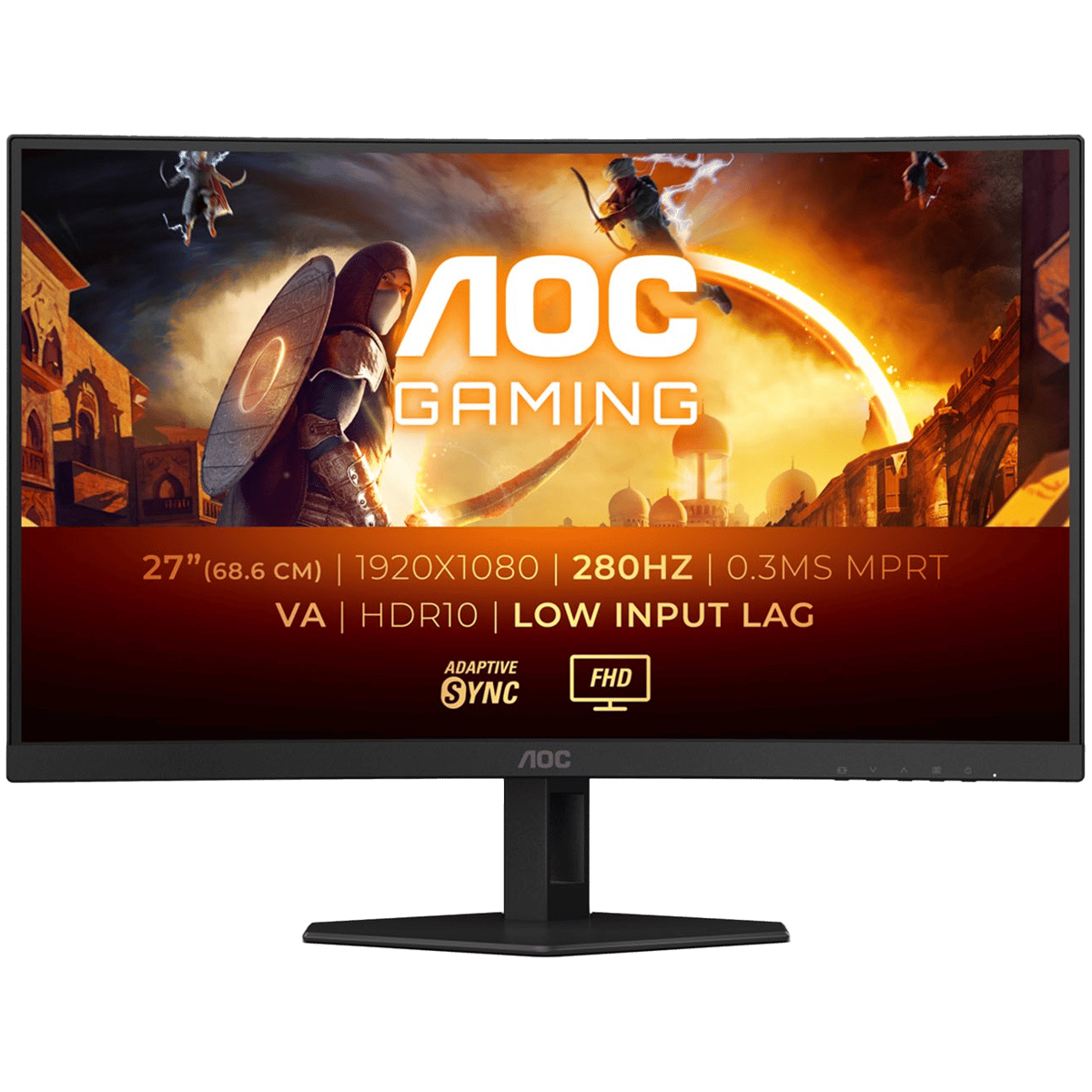 The AOC C27G4ZXE 27 inch Full HD Curved Gaming Monitor