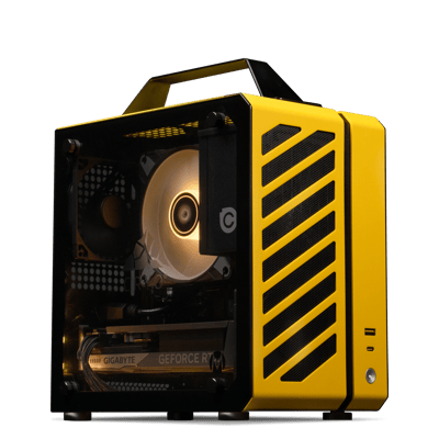 Cryo Core Portable RTX 5060 Yellow Gaming PC