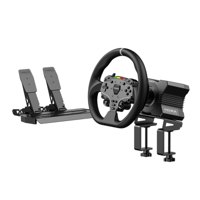 MOZA Racing R5 Bundle - R5 Direct Drive Wheelbase, ES Steering Wheel, SR-P Lite Pedals