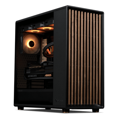 Nocturne Dark Edition Gigabyte x Fractal Ryzen 7 RTX 5080 Gaming PC