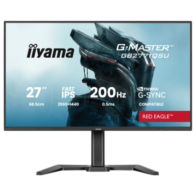 Iiyama G-Master Red Eagle 27"LCD QHD 1440p Fast-IPS 200 Hz Gaming Monitor Matte Black