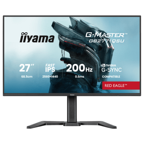 Iiyama G-Master Red Eagle 27"LCD QHD 1440p Fast-IPS 200 Hz Gaming Monitor Matte Black