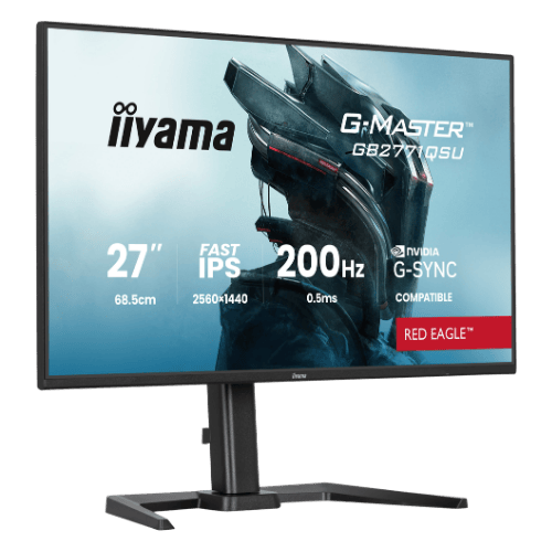 Iiyama G-Master Red Eagle 27"LCD QHD 1440p Fast-IPS 200 Hz Gaming Monitor Matte Black