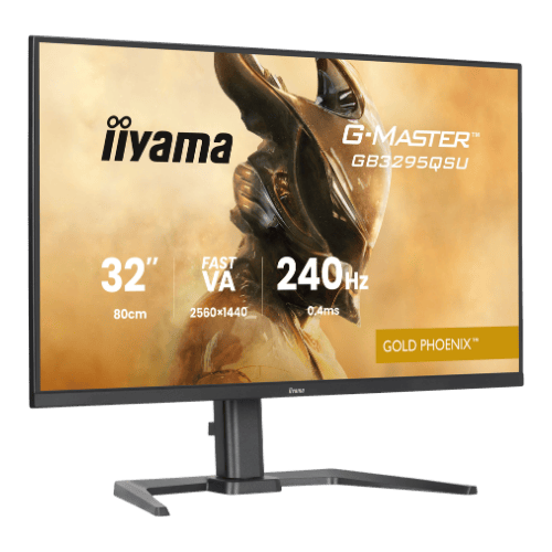 iiyama G-MASTER GB3295QSU-B1 Gold Pheonix 32" 240 Hz Fast VA Gaming Monitor in Matte Black
