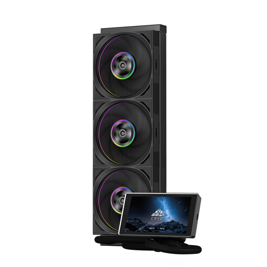 Cryo Storm 360 ARGB AIO Cooler + Cryo Display 5" Screen