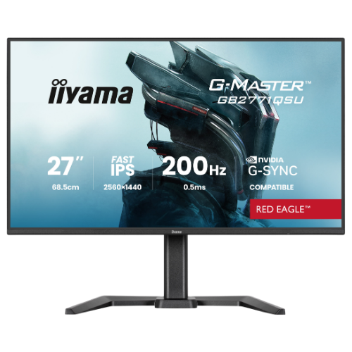 Iiyama G-Master Red Eagle 27"LCD QHD 1440p Fast-IPS 200 Hz Gaming Monitor Matte Black