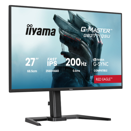 Iiyama G-Master Red Eagle 27"LCD QHD 1440p Fast-IPS 200 Hz Gaming Monitor Matte Black
