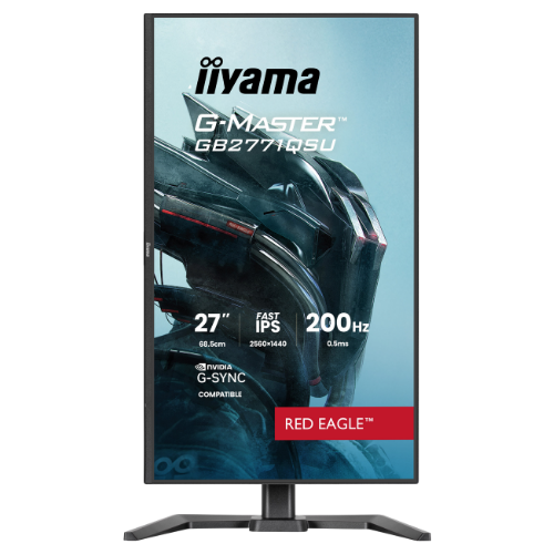 Iiyama G-Master Red Eagle 27"LCD QHD 1440p Fast-IPS 200 Hz Gaming Monitor Matte Black