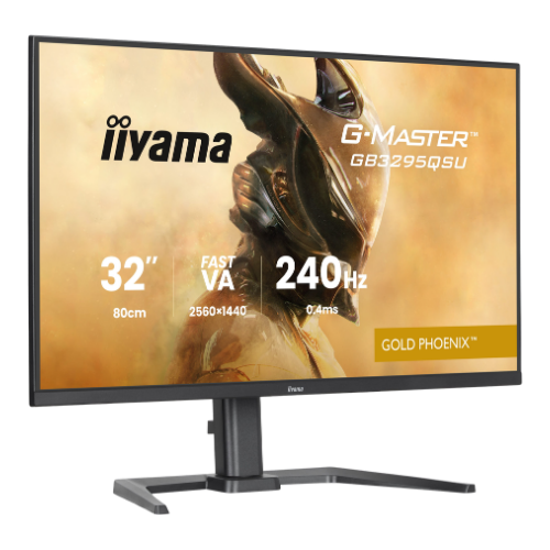 iiyama G-MASTER GB3295QSU-B1 Gold Pheonix 32" 240 Hz Fast VA Gaming Monitor in Matte Black