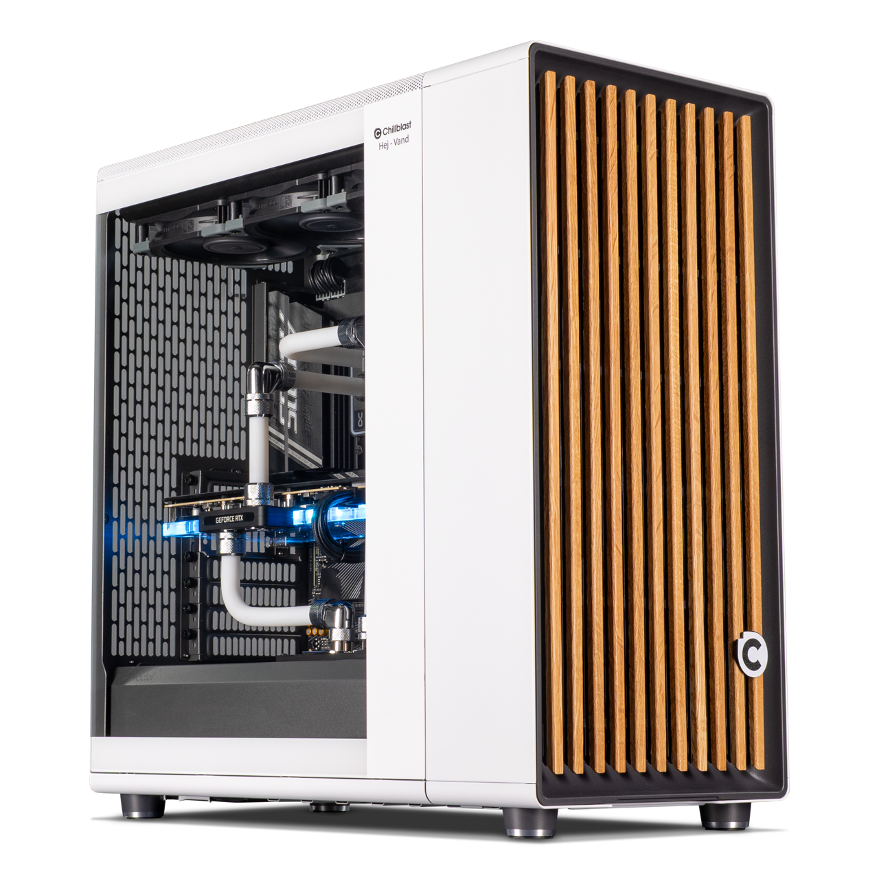 Chillblast Vand Ryzen 9 X3D2 RTX 5080 Water Cooled White Creator PC, image 1 of 1