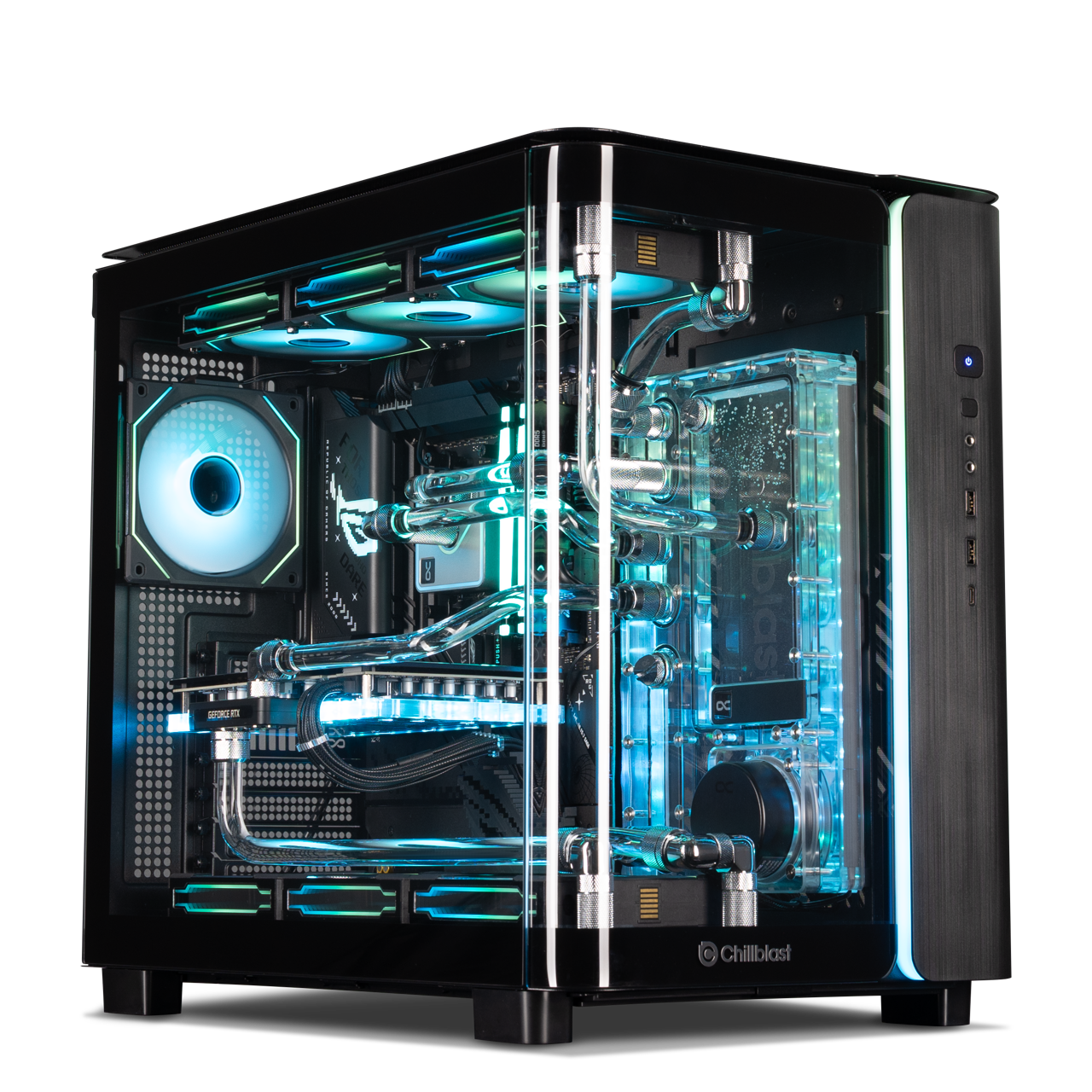 Chillblast Poseidon Ryzen 9 X3D2 RTX 5080 Water Cooled Gaming PC, image 1 of 1